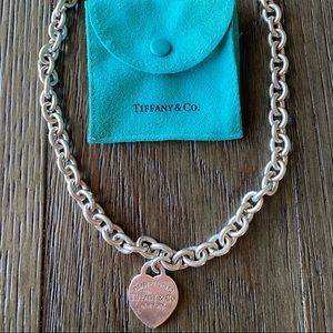 Return to Tiffany Heart Tag Chain Link Necklace